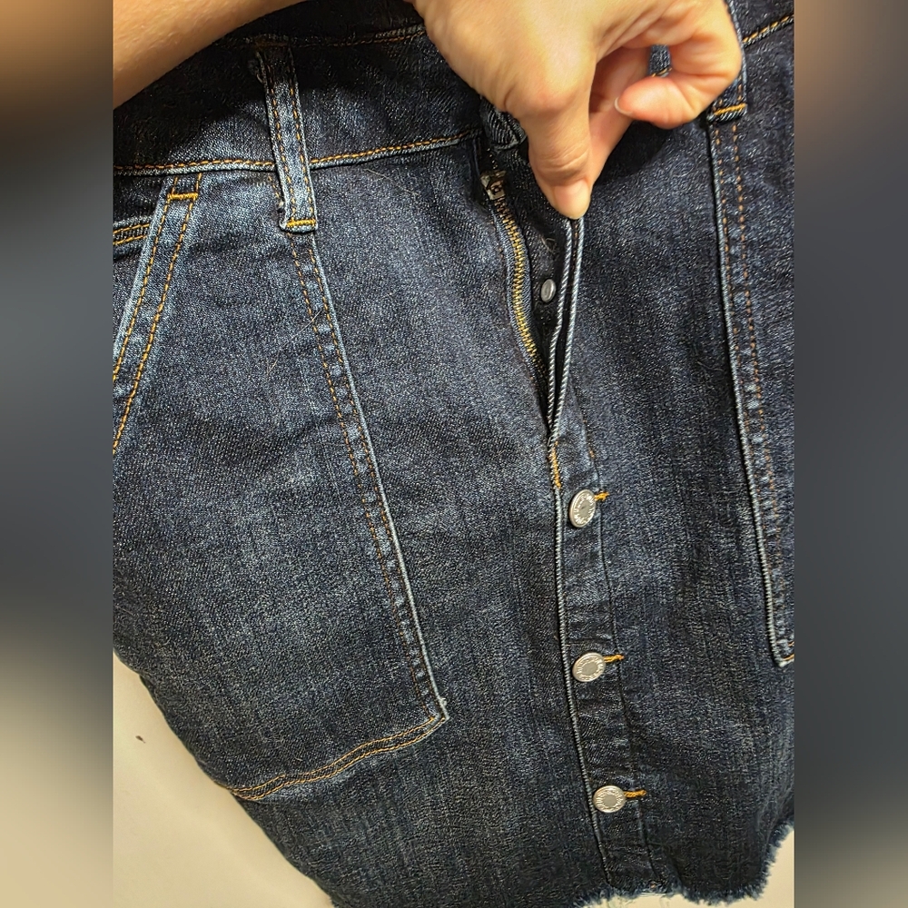 *2 FOR $30* Judy Blue Dark Denim Overall Dress - Picture 12 of 16
